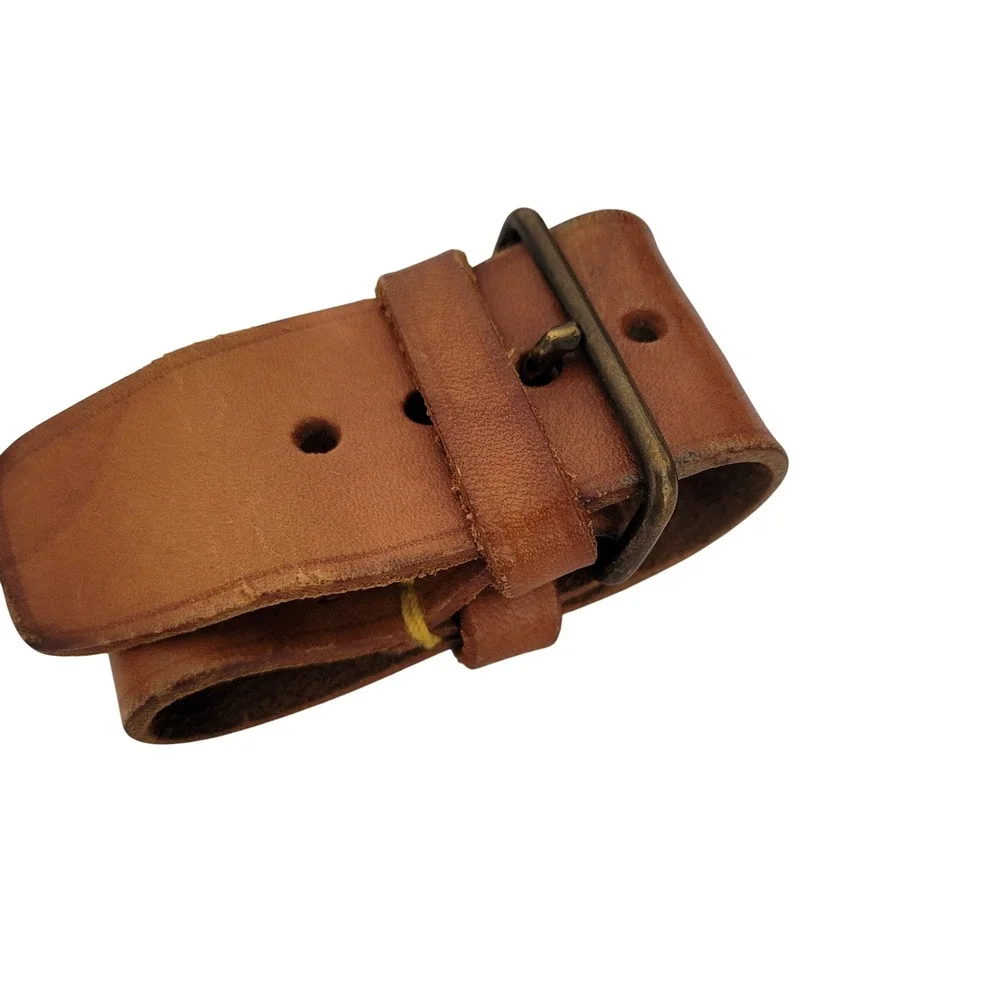 Louis Vuitton Vintage Vachetta Leather Luggage Tag Replacement Strap Brown